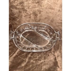Raleigh by fostoria Three Part Divided Serving dish